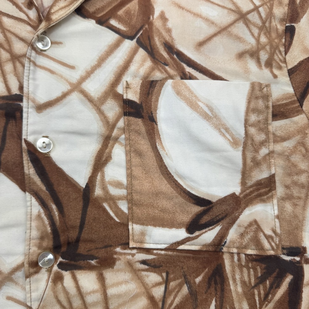 Vintage Don Loper Shirt Mens Medium Abstract Button Up 90s Retro Pattern - Picture 4 of 7